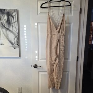 Elegant Beige Jumpsuit